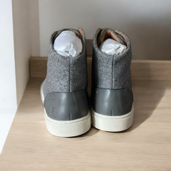 🌻NEW w/box Frye 'Ivy" Wool Leather Blend Hi-Top Sneaker Shoe Women's Size 9.5. - Picture 3 of 13